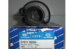 Фильтр топливный для HYUNDAI i20 (PB, PBT) 1.2 2008-2012, код двигателя G4LA, V см3 1248, КВт57, Л.с.78, бензин, Hyundai-KIA 3191138204