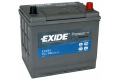 EXIDE EA654 PREMIUM_аккумуляторная батарея 19.5 для HYUNDAI i20 (PB, PBT) 1.4 CRDi 2008-2012, код двигателя D4FC, V см3 1396, кВт 55, л.с. 75, Дизель, EXIDE EA654